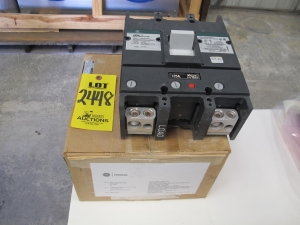 BREAKER, CIRCUIT TYPE, 125 AMP RATING, 600VAC, 250VDC VOLT RATING, 2 POLE, THERMAL MAGNETIC KIND. 375-1250A ADJUSTABLE TRIP RANGE, INTERCHANGEABLE TRIP UNIT, 10KA INTERRUPTING CURRENT RATING AT 250VDC, MOLDED CASE CONSTRUCTION. CURVE NO. GES-6104C, PART # DD234C6603P201 (W-44) LOADING & HANDLING FEE $5-